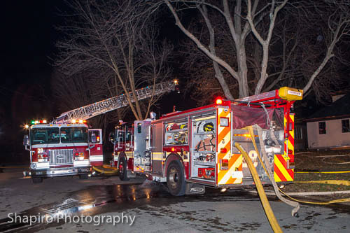 houe fire at 827 Bryant Avenue in Winnetka IL 1-15-12